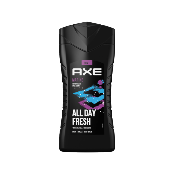 Axe Marine Sea Breeze and Sage Scent, Body/Face/Hair Wash Duschgel
